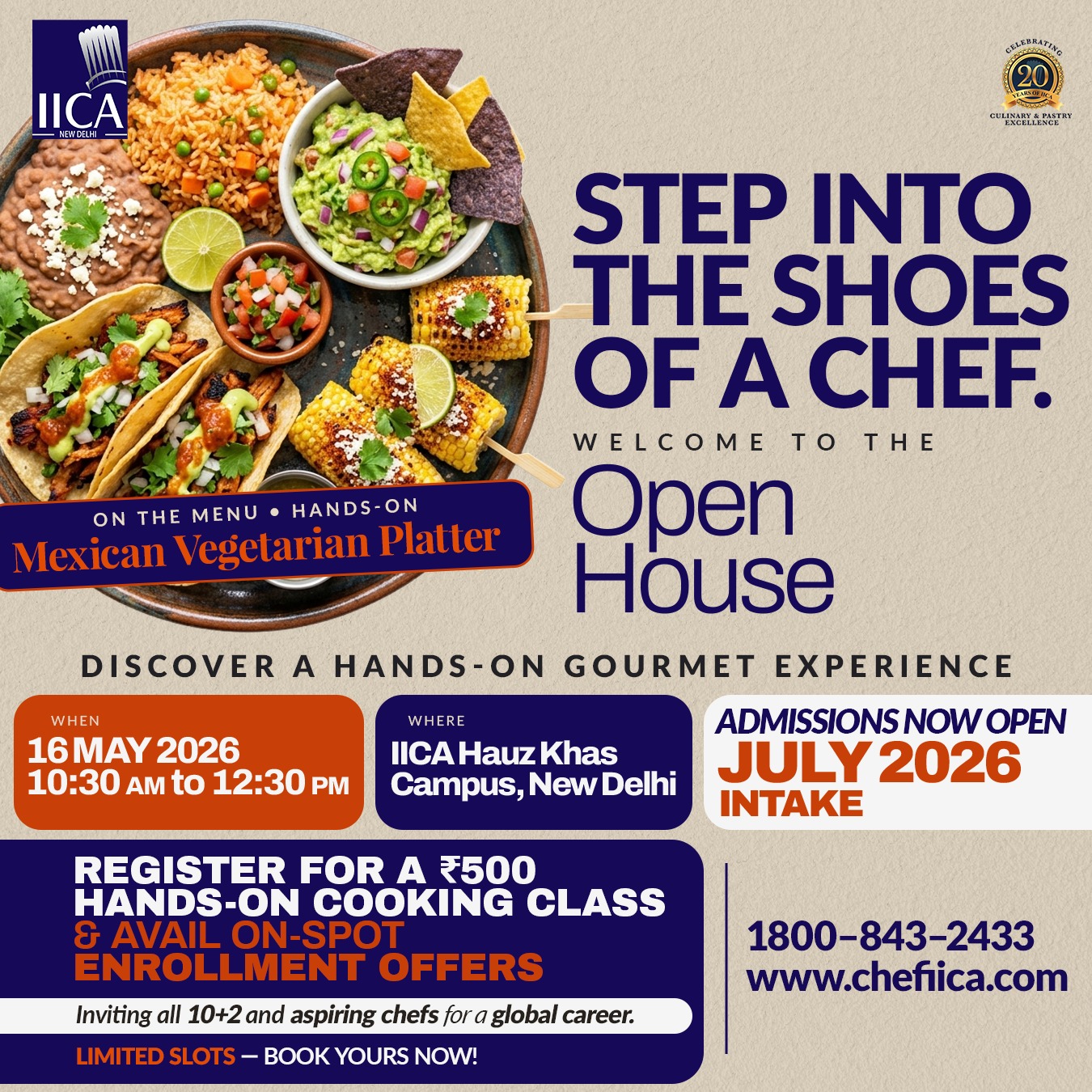 Get a Hands-On Gourmet Experience at our Open House on 16th May