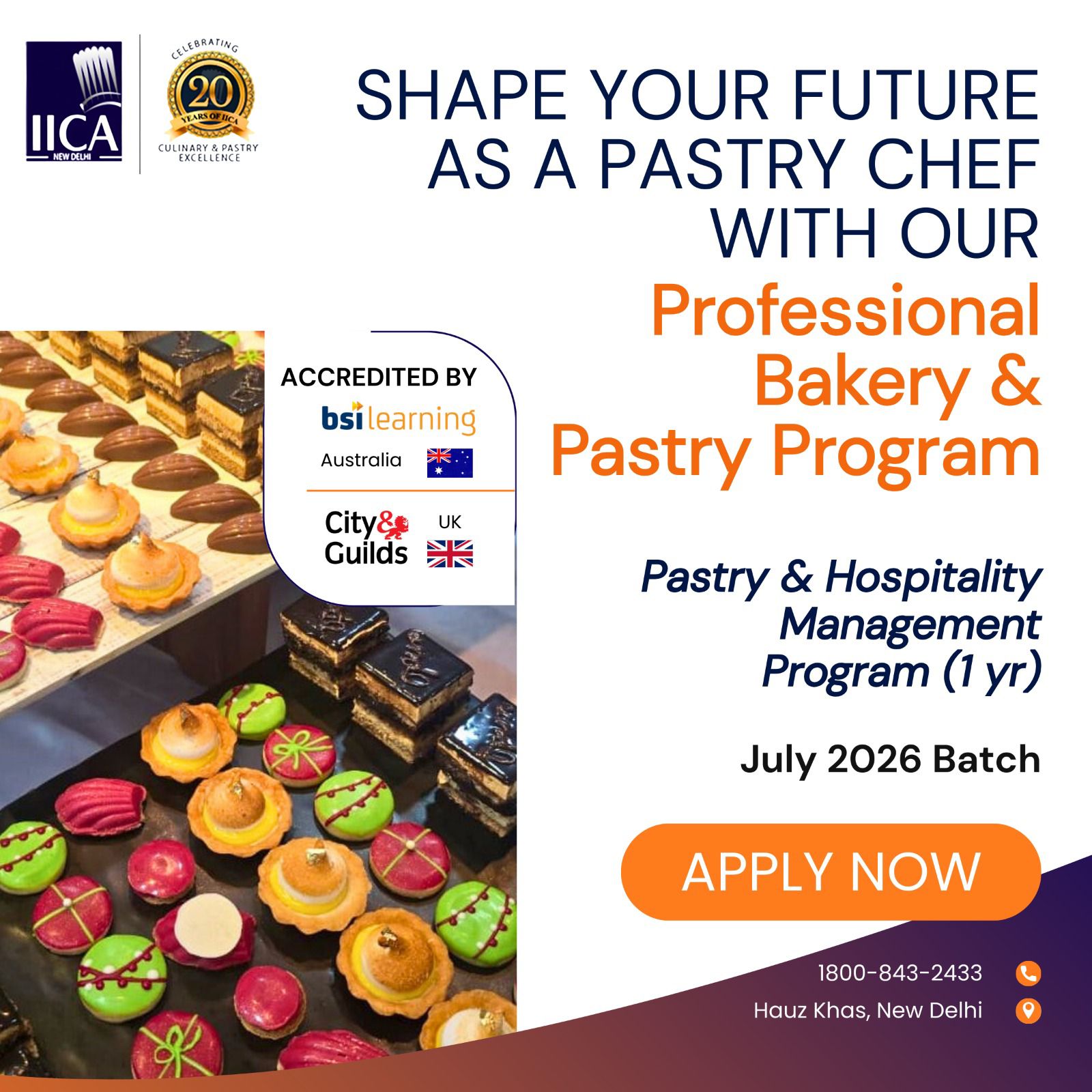 Your Patisserie Career Begins at IICA! Start Your Journey this July